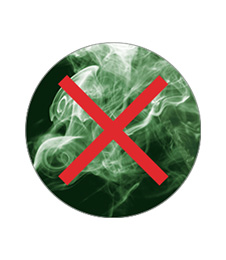 Captures toxic fumes and odours